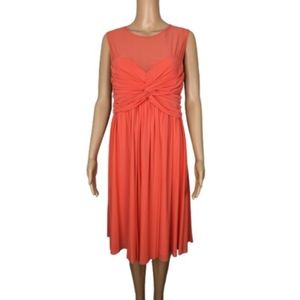 ASOS Mesh Twist Front Skater Dress 8